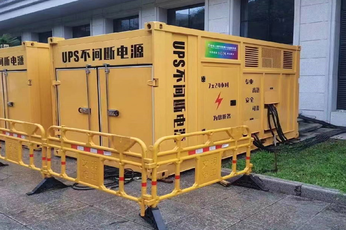 中牟发电机租赁施工现场